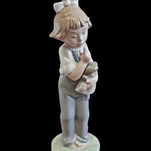 VINTAGE 1988 - Lladro NAO - Girl with Doll Figurine - Made in Spain - Daisa