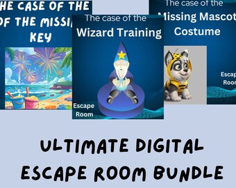 Ultimate Digital Escape Room Bundle: The Missing Key, The Missing Costume, and Wizard in Training