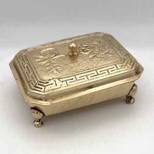 Brass Decorative Trinket Box / Brass Treasure Box  / Proposal Brass Box