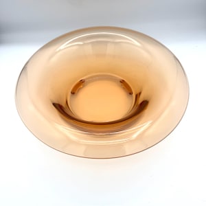 1930 Amber 11 1/2&quot; Console or Centerpiece Bowl Vintage / Art Noveau Dish