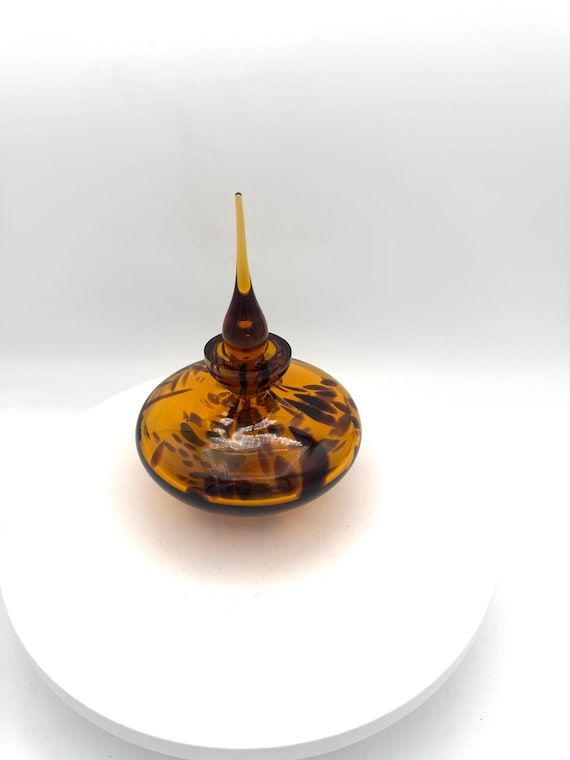 Perfume Bottle with Tortoise Shell Pattern Taiwan… - image 3