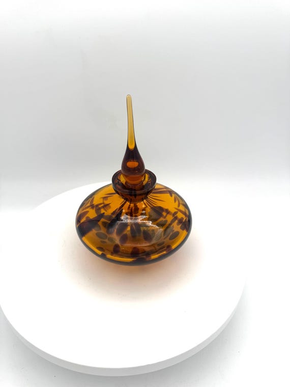 Perfume Bottle with Tortoise Shell Pattern Taiwan… - image 2