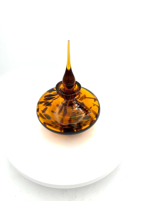 Perfume Bottle with Tortoise Shell Pattern Taiwan… - image 1