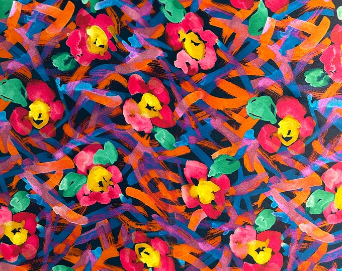 Liberty London Rainbow Silk Scarf Embellished Denim Jacket - Custom Order