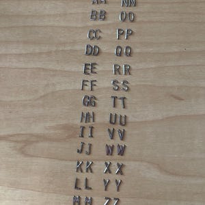 Letras de plomo con rayos X Marcadores de letras con rayos X DIY Juego completo del alfabeto A-Z (52 en total, 2 de cada uno)
