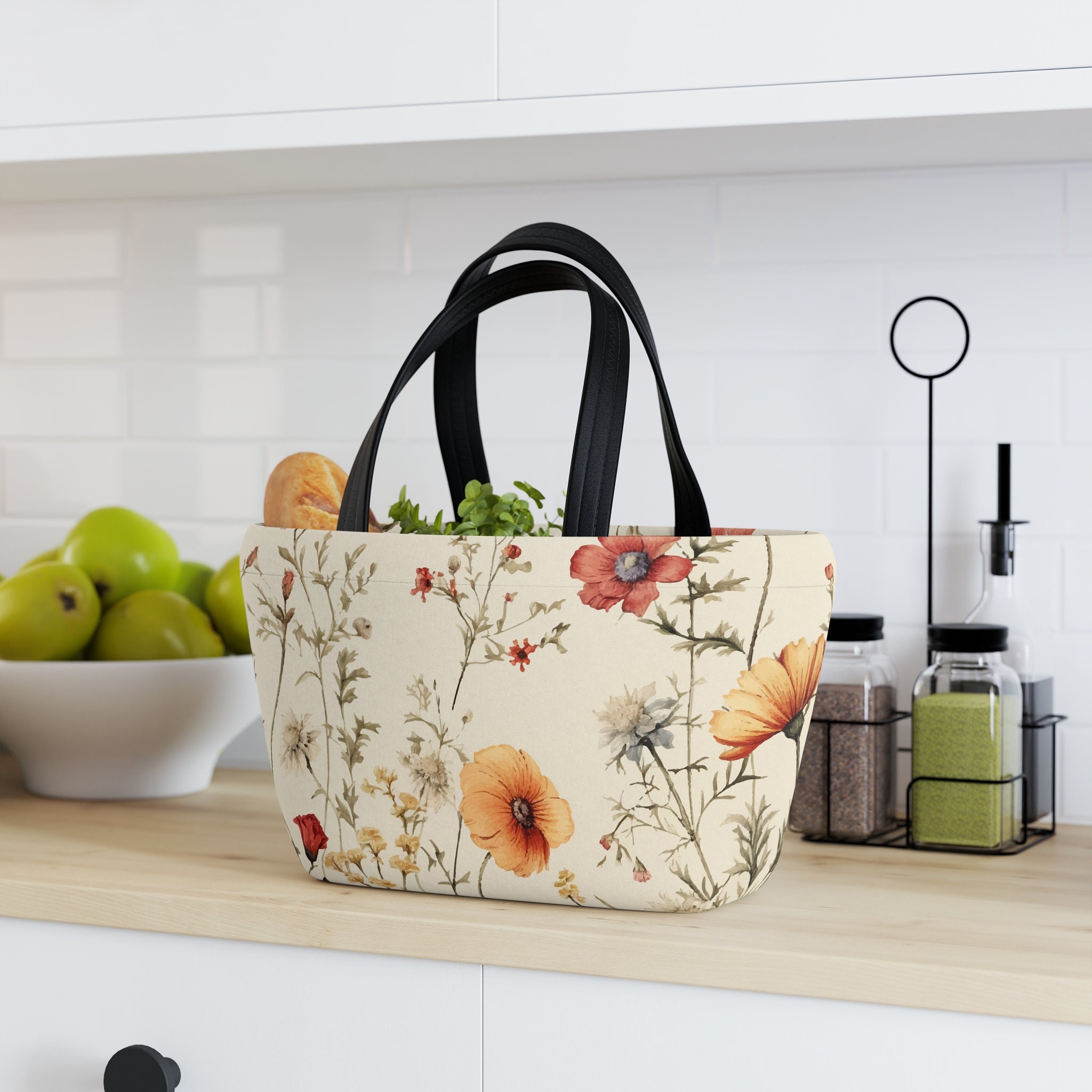 Kasoul® Lunch bags for women Insulated Lunch Box Bag Floral Lunch