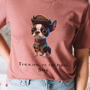 Boston Terrier Dog Mom T-Shirt, T-Shirt voor Dog Dad, Dog Mama Tee Shirt, Dog Lover Shirt, Pet Lover T-Shirt, Cadeau voor hondeneigenaar