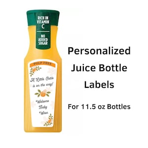 Little Cutie Orange Blossom Vinyl Sticker Sheets, Party Favor Stickers, Juice Bottle Labels, Citrus Theme Decor, Planner Stickers