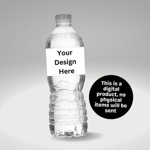 Printable Personalized Water Bottle Label, Custom Water Bottle Wrapper, Personalized Party Favor, Any Event