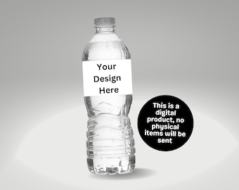 Printable Personalized Water Bottle Label, Custom Water Bottle Wrapper, Personalized Party Favor, Any Event