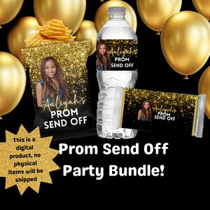 Custom Party Treats Printable Bundle: Photo Wrappers, Labels (PDF)