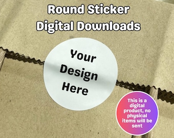 Printable Round Stickers , Custom Labels, Personalized Party Favor, Any Event, Any Theme