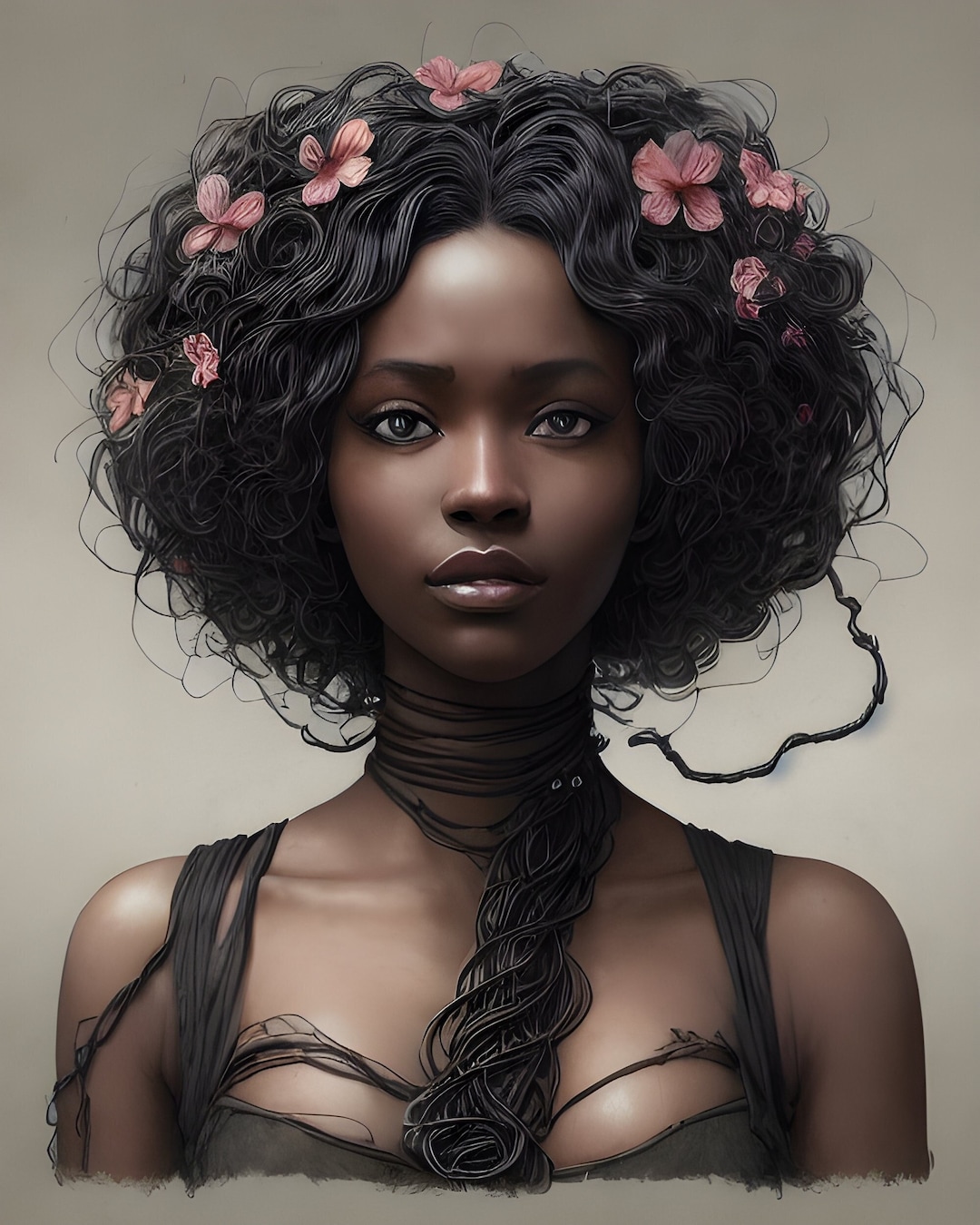 Original Wall Art / Woman Portrait Painting / Canvas Wall Art Etsy