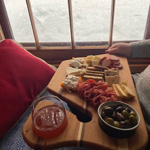 Personal Handcrafted Wood Charcuterie Board/ Eating Tray