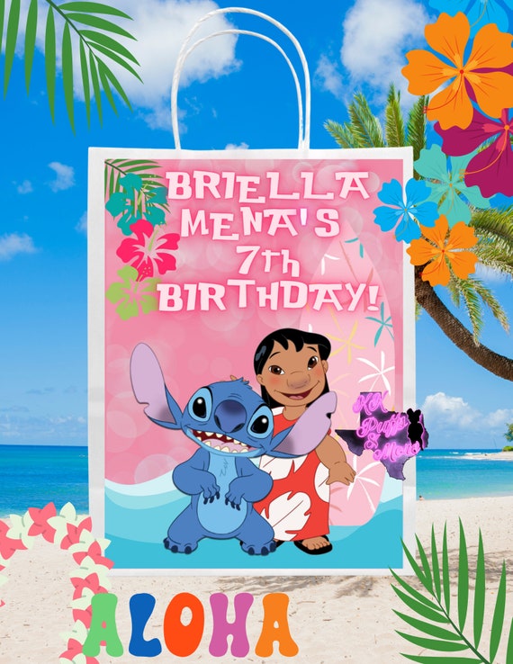 Stitch Gift Bags Lilo and Stitch Party Favors Gift Bag Labels Lilo