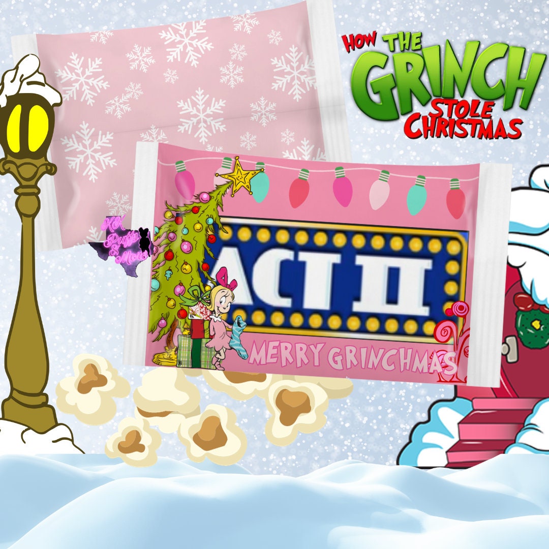 Mean One Popcorn Label Digital Download Popcorn Template Etsy