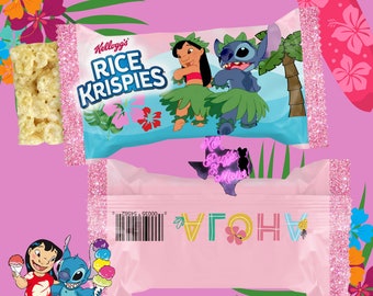 Stitch Rice Krispie | Lilo And Stitch Party Favors | Lilo Party favor | Lilo And Stitch