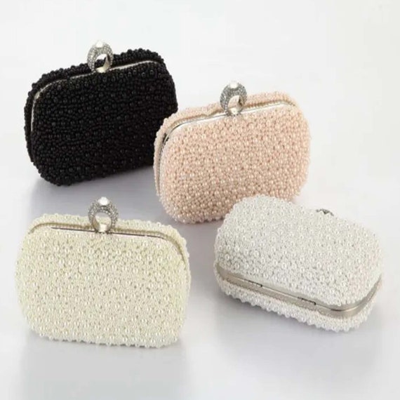 Women Evening Clutch Bags Imitation Pearl Evening Bag Evening 