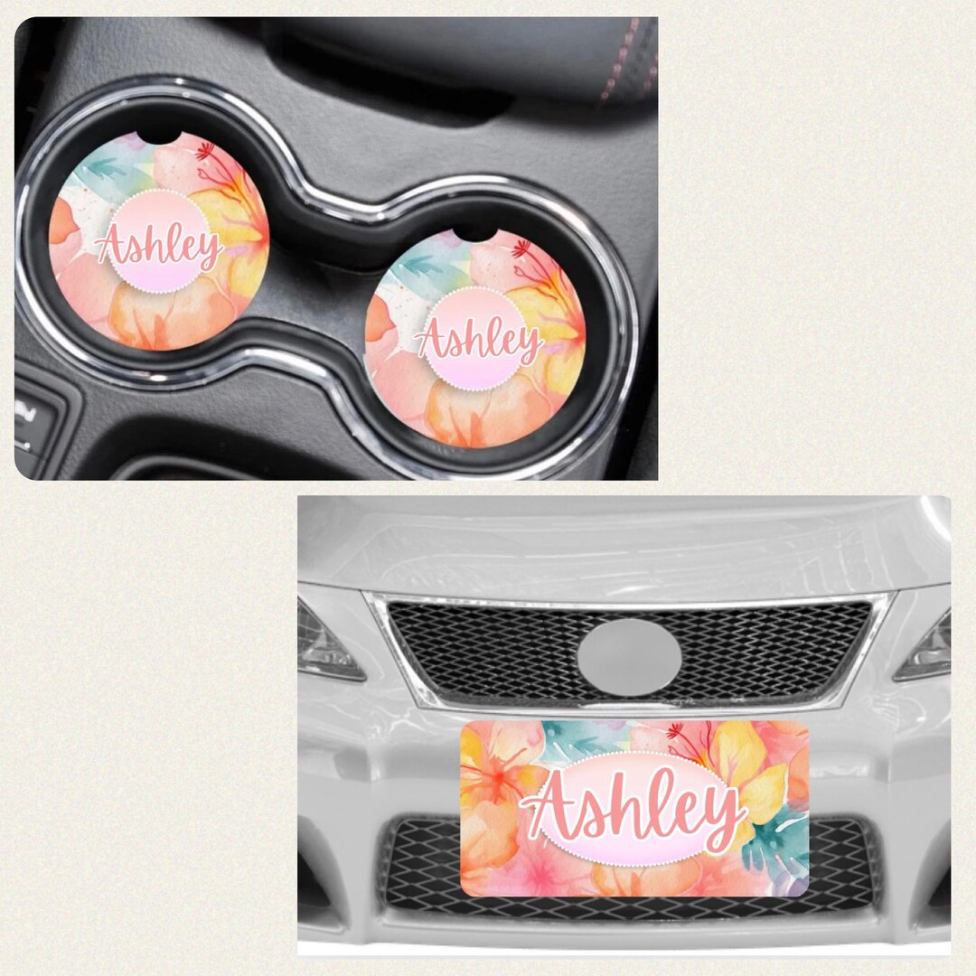 digital-file-summer-pastel-license-plate-and-car-coaster-set-png-etsy