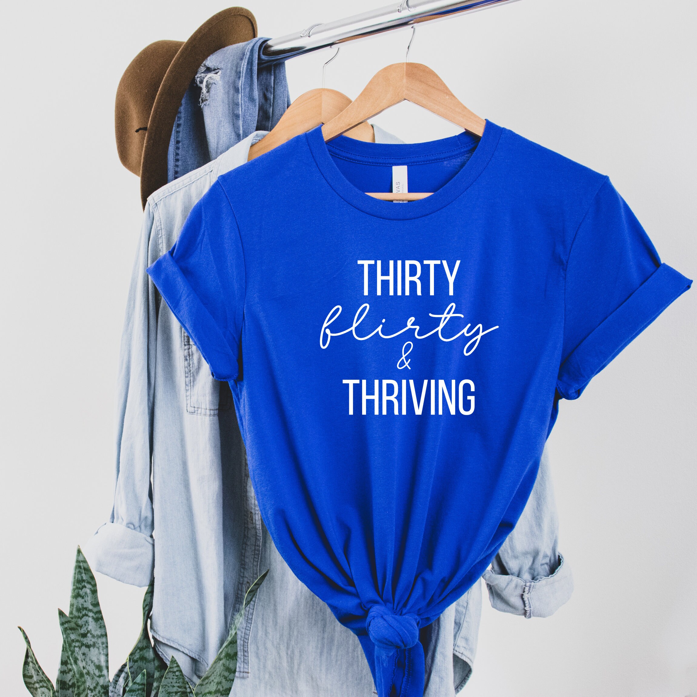 Thirty Flirty and Thriving Svg Png | Birthday Svg | 30th Birthday Svg ...