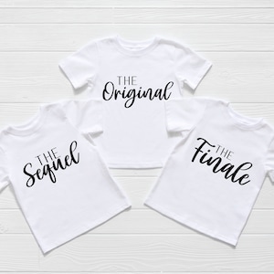 Sibling T-Shirts SVG PNG | The Original Svg | The Sequel Shirt Svg | Cricut | Silhouette | Sublimation | Family Svg Png | Instant Download
