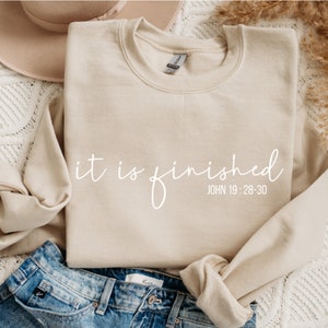 It Is Finished SVG | Bible Verse Svg | Christian Svg | Religious Svg | Chrisitan Shirt | Instant Download | Cricut | Sublimation | Cricut