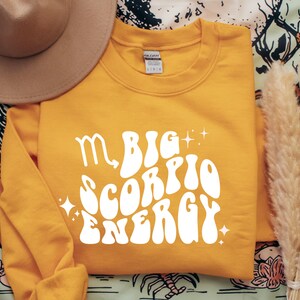 Big Scorpio Energy Shirt Svg Png | Zodiac Svg | Astrology Svg | Birthday Svg Png | Instant Download | Silhouette | Cut Files For Cricut