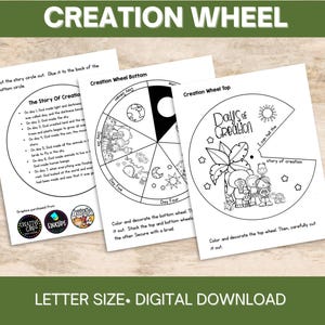3 sheets from the creation wheel craft
