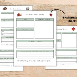 Printable Nature Journal for Kids, Nature Study Journal, Homeschool ...