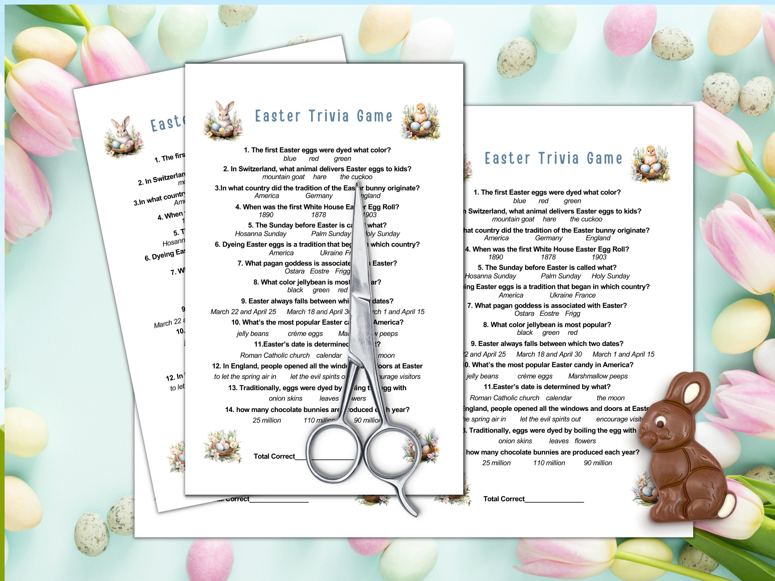 Gioco Di Carte Quiz Di Pasqua Per Famiglie – 12 Domande + Finali – Serate Di Gioco E Feste Divertenti - 4