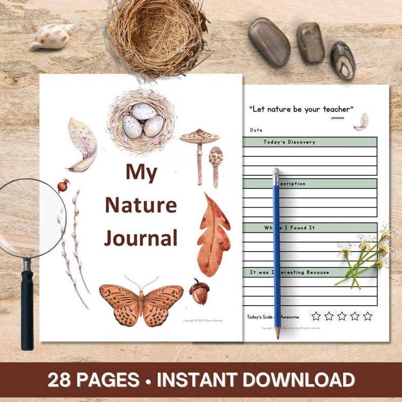Printable Nature Journal for Kids, Nature Study Journal, Homeschool ...