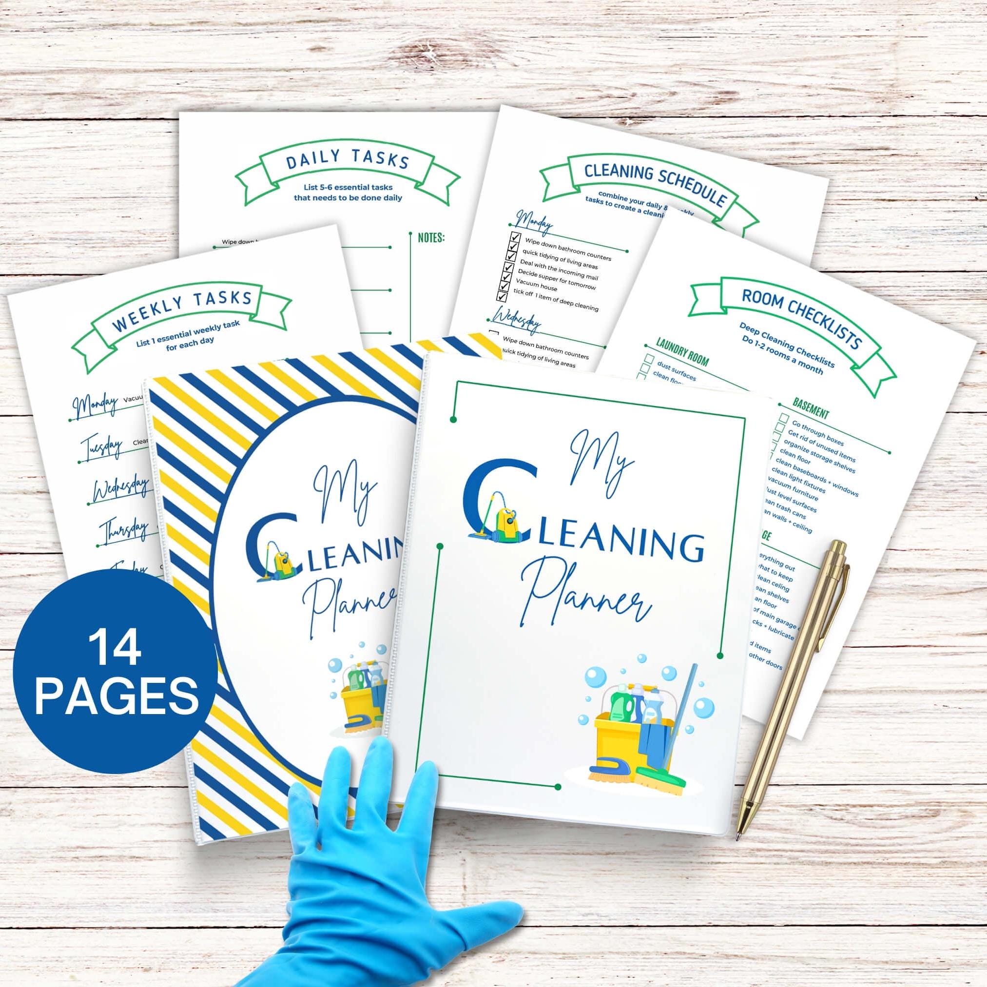 Minimalist Cleaning Schedule, Cleaning List, Cleaning Checklist, Monthly Checklist, Weekly Chore Chart, Editable Cleaning Planner