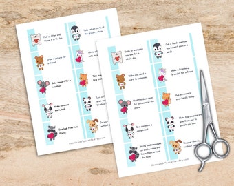 Printable Kindness Cards, Family Activity (Digital Download)