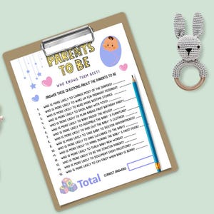Who Knows The Mom And Dad To Be Best, Printable Baby Shower Game, Who Knows The Parents Best, Mommy Or Dady Game, LGBTQ Baby Shower