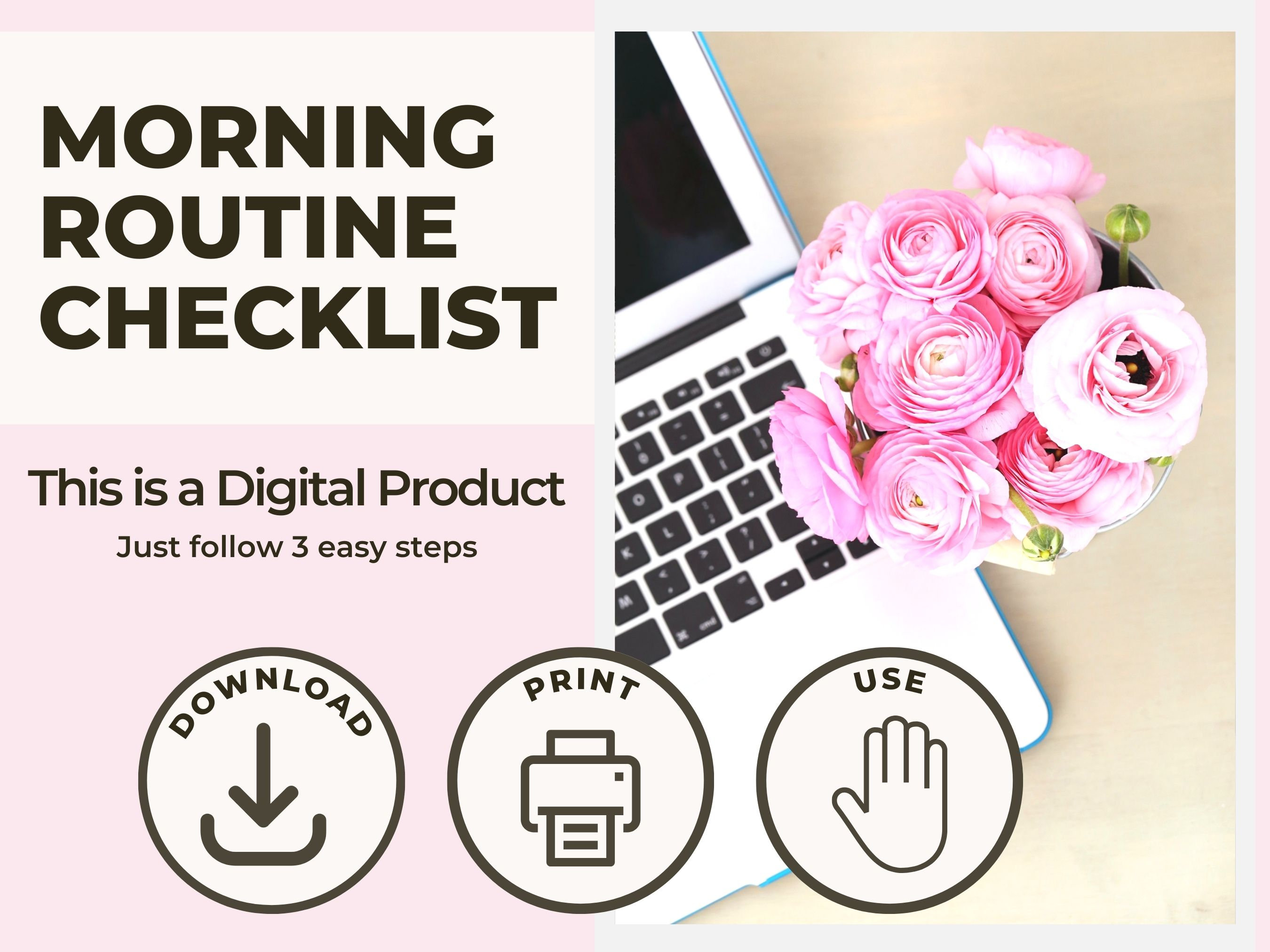 Morning Routine Chart for Kids Visual Schedule Kids Routine Chart ...
