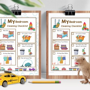 Printable Bedroom Cleaning Checklist for Kids Clean Room Checklist ...