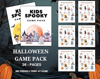 Printable Halloween Kids Activity, Halloween Activity Book, Halloween Scavenger Hunt, Halloween Kid Coloring Pages, Halloween Word Search