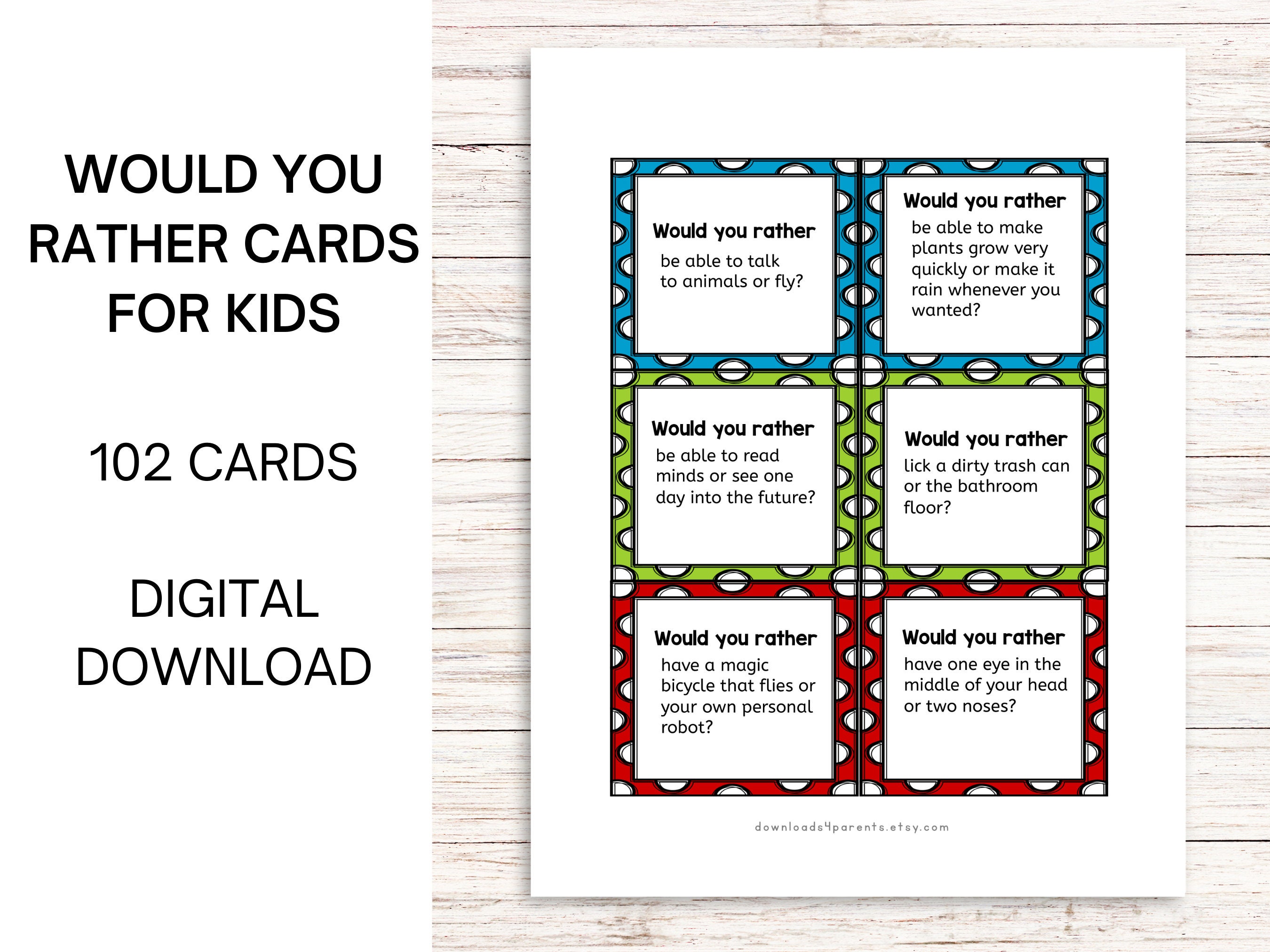 Would You Rather, Would You Rather Game, Would You Rather Cards, Road ...