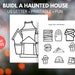 Printable Halloween Kids Activity, Build A Haunted House Coloring Page ...