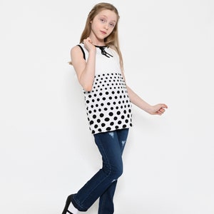 Girls pullover sleeveless tunic sweater. image 3