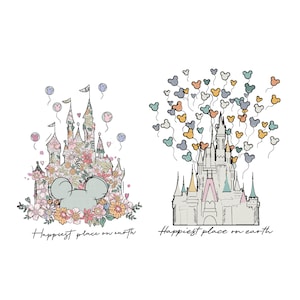 Two- Sided The Happiest Place On Earth Png Svg, Family Trip Png, Vacay Mode Png, Magical Kingdom Png, The Happiest Place On Earth Png SVG