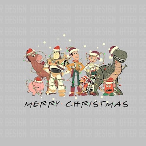 Christmas Toy PNG, Toy Story Christmas Svg, Christmas Friends Png, Christmas Squad Png, Holiday Png, Christmas Shirt Design, Digital File