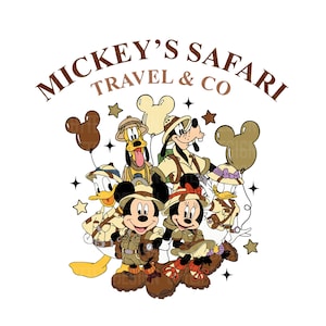 Mickey Safari PNG, Mickey Safari Clipart, Animal Kingdom Png, Wild Trip Png, Mouse Safari Png, Only Png