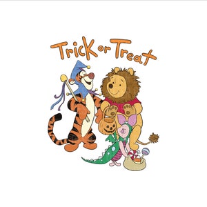 Pooh Halloween Png, Winnie The Pooh Svg, Winnie Halloween Pumpkin Png, Winnie Halloween Sublimation, Spooky Png, Trick Or Treat