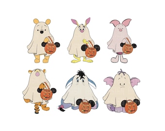 Bundle Halloween Winnie The Pooh Png, Winnie The Pooh Svg, Winnie Halloween Pumpkin Png, Spooky Png, Trick Or Treat, Halloween Bundle