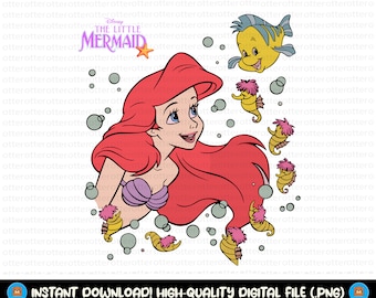 Ariel Png, Little Mermaid Png, Ariel png, Mermaid Clipart, Little Mermaid Png, Princess Png, Instant Download, Digital File, Only Png