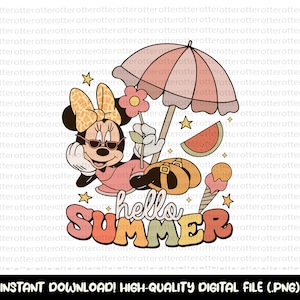 Mickey and Friends Summer Vibes Png, Summer Vibes Png, Summer Shirt Png, Beach Png, Summer Png, Magical Summer Png, Digital File, Only Png