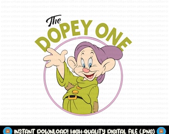 The Dopey One, Seven Dwarfs Png, Seven Dwarfs Svg, File Svg per Cricut, Png di corrispondenza familiare, Viaggio di famiglia Png, Birthday Squad Png, Dopey Svg