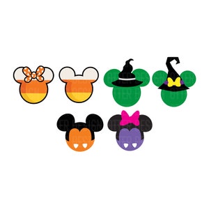 Bundle Mouse And Friends Ghost Halloween Png, Halloween Costume Png, Trick Or Treat Png, Spooky Vibes Svg, Halloween Sublimation, Cricut