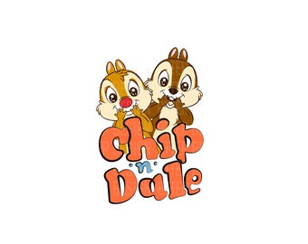 Chip and Dale  Png Svg, Family Vacation Png, Double Trouble Couple Png, Family Matching Png, Digital File